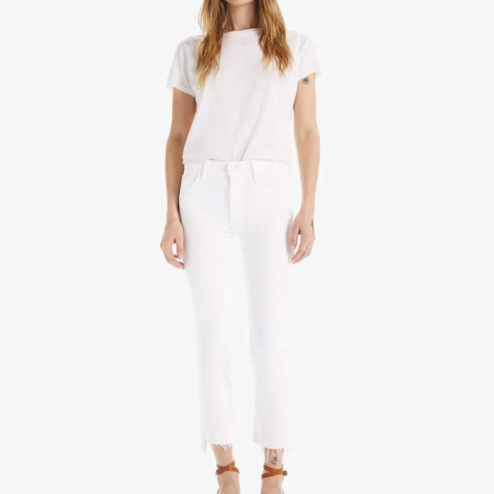 Mother Insider Crop Step Fray